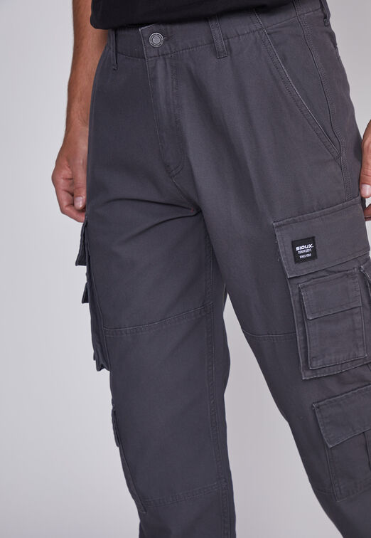 Pantalon Hombre Multicargo Azul Sioux